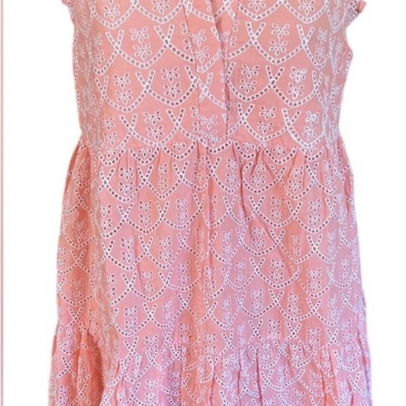LILLY PULITZER XL Briela Peach Hyacinth Floral Arch Eyelet Dress - Picture 4 of 8